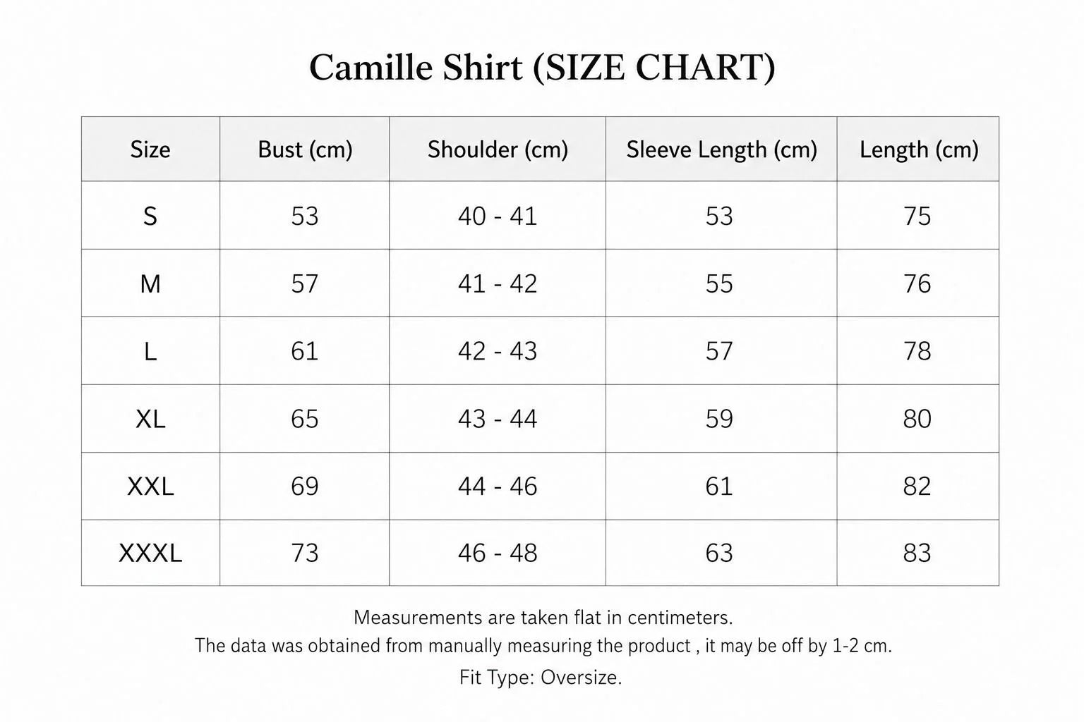 Camille shirt