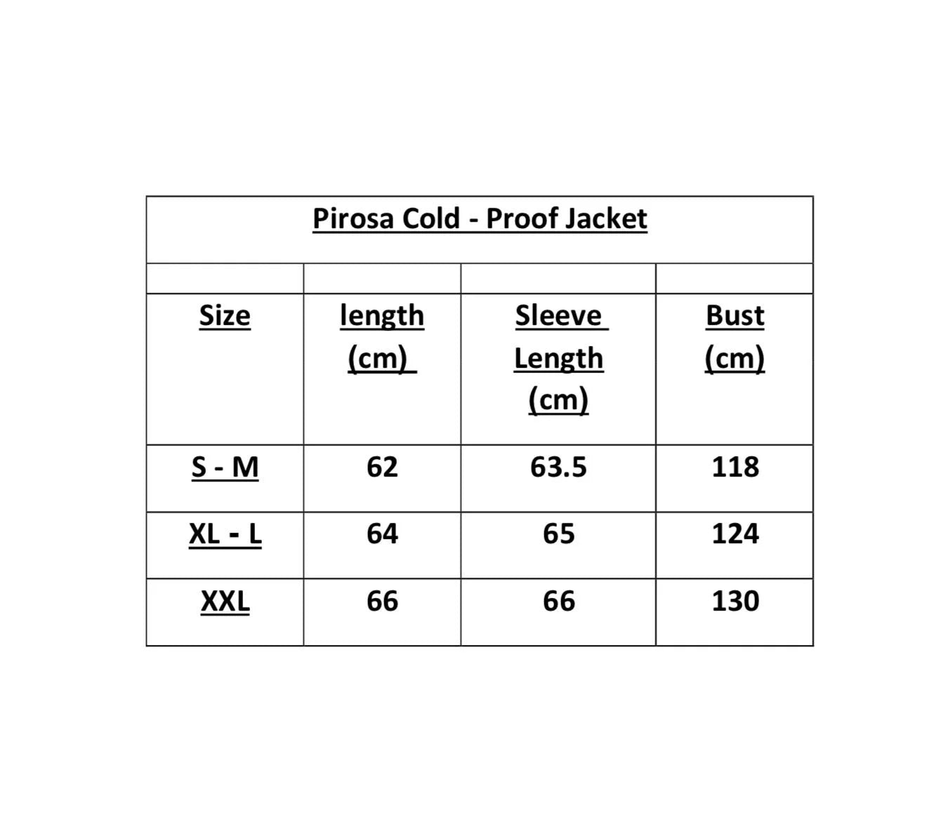 PIROSA Cold-Proof Jacket