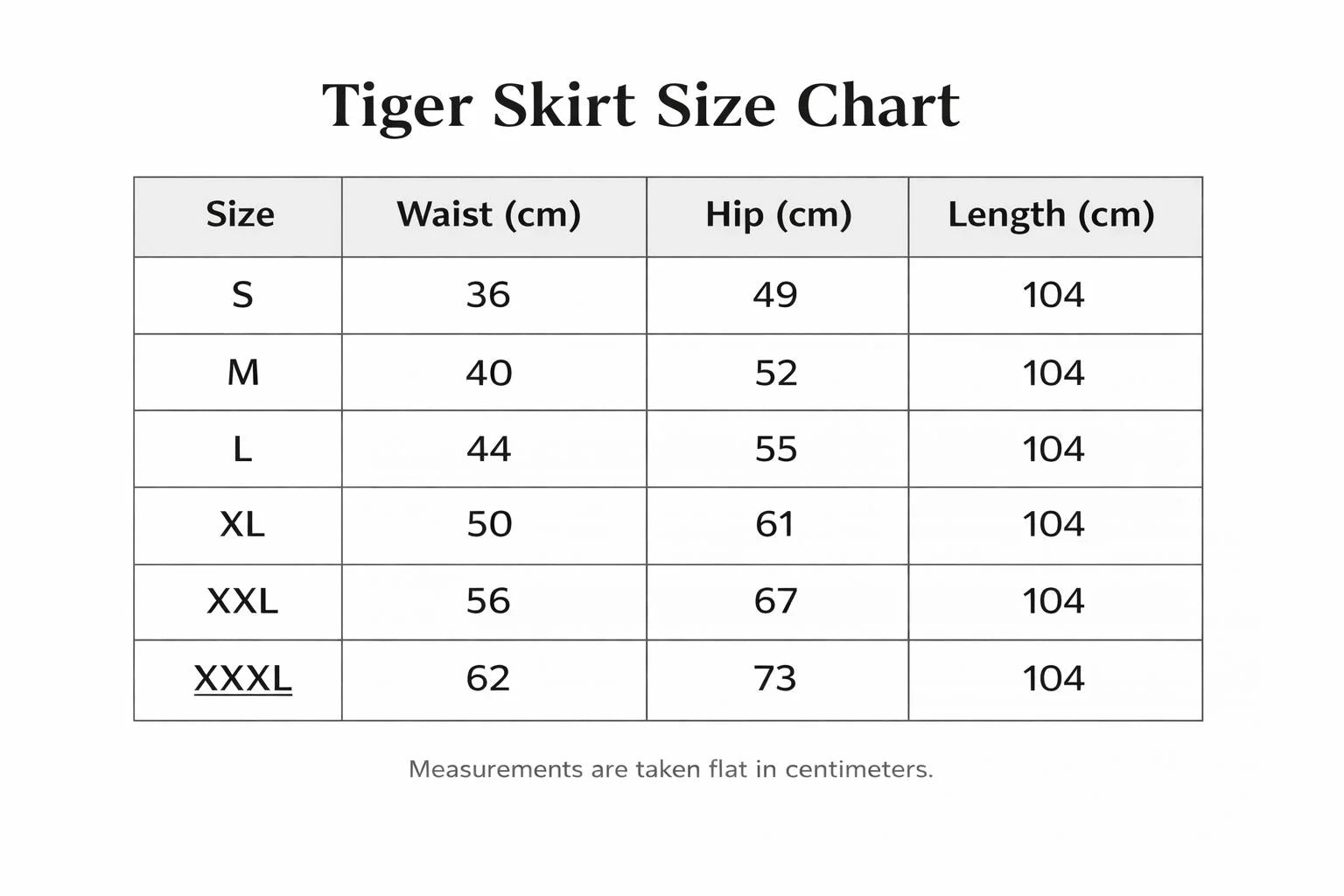 Tiger Groove Skirt